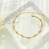Collar de Acero de Titanio Nuevo Producto Transfronterizo para Mujer de Gama Alta Otoño e Invierno Collar Chapado en Oro Conjunto de Joyería de Lujo Ligero Nicho Venta al por Mayor de Joyería