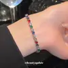 Pulseira de Zircônia Coreana Redonda Ajustável, Toque de Luxo Leve e de Alta Qualidade, Temperamento Suave, Joia Versátil e Estilo Retrô