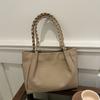 Bolso Grande para Mujer 2025 Nuevo Bolso de Hombro de Color Puro Bolso de Mano de Moda de Gran Capacidad Bolso Tote Simple Bolso para Viajar