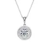 Collar de Moissanita Lágrimas de Sirena Estilo Único Moderno Cadena para Clavícula de Plata de Ley S925 Colgante de Gota de Agua Al por Mayor