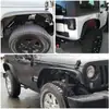 Adecuado para 07-17 Jk Wrangler Guardabarros de Arco de Rueda con Forma de Hoja Jk Wrangler Arcos de Rueda de Carreras