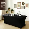 Funda elástica para mesa de comercio exterior de 4 pies y 6 pies, funda para mesa de cóctel, funda para mesa rectangular para conferencias, bodas y banquetes, funda elástica para mesa