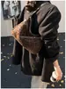Moda Europeia e Americana Tendência Estampa de Leopardo Bolsa de Ombro Único Transversal Bolsa de Braço Retro Menina Popular Couro Camurça de Alta Qualidade para o Dia a Dia Mulheres