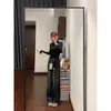 Jeans Acampanados Estilo Americano Vintage para Mujer, Venta Caliente Primavera 2026 Tallas Grandes Cintura Alta Adelgazantes Elásticos Pantalones de Campana