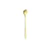 Cuchara de Flor de Acero Inoxidable Cuchara Creativa para Mezclar Café y Miel Cuchara Tenedor de Hoja Dorada Cuchara de Cerezo Taza Cuchara para Hielo