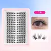 Pestañas Realistas Naturales Gruesas de Diez Filas de Gran Capacidad con Tallos Negros Delgados, Pestañas Postizas Densa y Suaves para el Rabillo Exterior del Ojo, Estilo Cómico