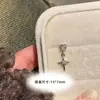 Tachuela para Cartílago de Oreja Corazón de Zirconia Colgante Estrella de Cuatro Puntas Tachuela para Oreja Rosca Externa Piercing de Oreja para Curación No Es Necesario Quitar los Pendientes Pendiente en Capas