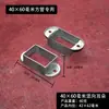 Conector Tubo Cuadrado Galvanizado Barandal de Balcón Accesorios Conector Base Fija de Zinc Pie de Base Artística Oreja Escalera de Acero Otro