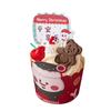 Decoraciones para Pastel de Navidad 2026 Corona de Hierba Gorro de Hilo Topper Taza de Papel Taza para Pudín Push Pop Decoración de Mesa de Postres