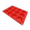 Bandeja para hornear de silicona porosa redonda de grado alimenticio, venta al por mayor, disponible para 12 mousse, pastel, chocolate, molde para hornear
