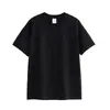 Camiseta de Manga Curta Pesada para Mulheres Secagem Rápida Esportiva Camada Base Algodão Puro Respirável Ombro Direito Cor Sólida Verão Top Casual Masculino