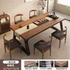 Juego de mesa y sillas de té en nuevo estilo Zen chino, mesa de té modelo 2026 nuevo, mesa de té grande simple para balcón de casa