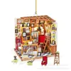 Casa de Muñecas Nueva Transfronteriza Estantería Creativa Adornos Colgantes Decoraciones de Casa de Jengibre Acrílicas Adornos Navideños Huecos