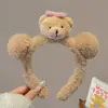 Tiara Fofa de Pelúcia com Laço Cabeça do Urso Duffy para Mulheres, Faixa para Lavar o Rosto, Presilha de Cabelo Infantil, Acessório de Cabelo, Novo Modelo 2025