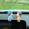 Muñecos de Pareja Besándose Lindos Adornos Decorativos Celebridad Femenina de Internet Adornos para Coche Muñecos de Dibujos Animados para Interiores de Coche al por Mayor