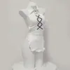 Lingerie Sexy, Doce Traje de Empregada, Uniforme Tentador com Seios e Nádegas Expostos, Estilo Pura Luxúria, Conjunto Sem Tirar 2761