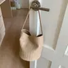 Bolsos de Mujer Populares de Moda Transfronterizos 2026 Nuevo Verano Versátil Super Caliente Bolso de Hombro Bolso Cubo Tejido Casual