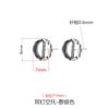 Aretes de plata esterlina 925 soporte vacío aretes retro dorados para mujer aretes diy cera de abeja aretes de turquesa soporte vacío accesorios