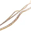 Cadena de Zirconia Austriaca Super Brillante Color Duradero Rellena de Oro de 14K Cadena de Garras de Diamante Cadena Suelta Material para Pulsera Collar Joyería DIY