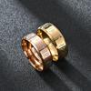 Fuentes de Joyería Europeas y Americanas Transfronterizas Anillo de Acero Inoxidable para Hombres con Letras Vikingas Anillo con Letras Runas Luen