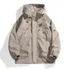 Novedad Primavera/Otoño 2026 Cortavientos con Capucha Marca de Moda Ropa de Trabajo para Exteriores Chaqueta Holgada Casual Prenda Exterior Unisex