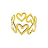 Anillos para Servilletas con Forma de Corazón Exagerados de Gama Alta Transfronterizos Europeos y Americanos Soportes para Servilletas Pinzas para Servilletas Fabricante Mayorista
