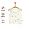 Chaleco de Medio Espalda Algodón Puro Recién Nacido Top Sin Costuras Protector de Vientre de Bebé Ropa de Dormir Capa Base Ropa Interior Verano Algodón Puro Clase A