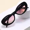 Europa y Estados Unidos transfronterizos nuevos 2302 Gafas de sol de montura ovalada pequeña tendencia de moda Gafas de sol con montura de PC Gafas de sol de celebridad de internet