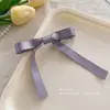Pasador Pequeño de Cinta Negra con Lazo para Mujeres, Pasador Lateral para Flequillo, Pinza para el Pelo de la Frente, Accesorio para el Cabello Pinza de Pato