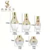 Set de Cosméticos Estilo Palacio de Gama Alta en Stock Botellas Vacías Botella de Vidrio para Crema 50g Botella Dispensadora para Loción 120ml Venta al por Mayor