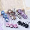 Nuevo no tejido flor de pedrería drenaje largo Parche de Flor de Diamante accesorios creativos para el cabello accesorios para horquilla pegatinas de pedrería de color