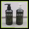 Botella de hombro de pato marrón de 200 ml, botella de champú, dispensador de bomba para loción, botella de recarga de desinfectante de manos de 200 ml