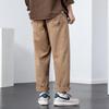 Calças Casuais Americanas Masculinas 2023 Soltas Modernas de Marca Nova Primavera & Outono Roupa de Trabalho Calças Nove Pontos Algodão Retas Calças Masculinas de Primavera