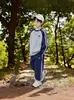 Sudadera Deportiva Casual para Niños Otoño Nuevo 2026 Conjunto de Dos Piezas Primavera y Otoño para Niños Mayores, Holgado y Moderno