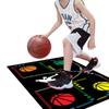 Tapete de Treino de Basquete para os Pés Antiderrapante Universal para Interior e Exterior Treino Esportivo Controle de Ritmo Drible Redução de Ruído Isolamento Acústico