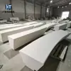Banqueta Curva de GRC Concreto Pré-moldado UHPC Banco para Paisagismo Externo Centro Comercial Parque Assentos Fabricante Personalizado