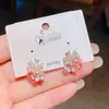 Brincos de Zircônia Coloridos com Borboleta e Flor de Prata de Alta Qualidade, Delicados, com Design Único e Estilo Doce