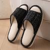 Nuevas Pantuflas de Lino Transpirables para Mujer 2026, Primavera y Verano, Hogar, Antideslizantes, Pareja, Interiores, Silenciosas, para Piso para Mujer, Todas las Estaciones