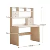 Escritorio de Computadora de Escritorio para Dormitorio Hogareño Escritorio de Estudio Escritorio Simple para Escribir Aprendizaje Escritorio Estantería para Libros Librería Combinación Integrada Escritorio