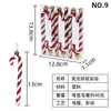 Nuevos Colgantes Redondos de Caramelo Galvanizados Brillantes Pintados Transfronterizos Decoraciones para Árbol de Navidad Colgantes de Caramelo para Fiesta de Navidad