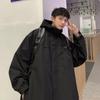 Chaqueta con capucha de trabajo para hombre, chaqueta cortavientos de moda japonesa de otoño, chaqueta deportiva para exteriores de alta calidad