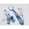 En stock de fábrica Corbata de moño a cuadros para niñas Corbata de moño gratis Estilo Universitario Japonés Corbata de Uniforme JK Traje de Corbata de moño