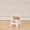 Taburete de Plástico para Sala de Estar del Hogar, Taburete Alto Simple Nórdico para Mesa de Comedor, Apilable, Taburete Cuadrado Espesado Nuevo Material para Adultos para Almacenamiento
