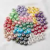 Cuentas de Ábaco de Color Cambiante UV Acrílicas de Color Mixto, Cuentas Redondas Planas con Agujero Grande, Materiales para Accesorios de Joyería Hechos a Mano para DIY