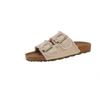 Mao Mao Sapatos Sola Plataforma Birkenstocks Feminino Verão 2025 Estilo Francês Sandálias Abertas na Ponta Romanas para Saia Delicada Praia JX3301