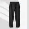 Pantalones deportivos elásticos para hombre para primavera y otoño, talla grande, estilo de negocios, gruesos, resistentes a las arrugas, holgados, de pierna recta, joggers casuales