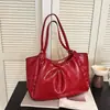 Bolsa tote transfronteiriça estilo coreano retrô inspirada em faculdade, nova coleção outono 2026, moderna, de grande capacidade, simples e versátil, para ombro