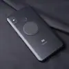 Superficie de Cuero Imán Carga Inalámbrica Soporte para Teléfono Móvil Fijación Placa Metálica Magnética para Teléfono
