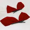 Directo de fábrica en línea popular jisoo Zhixiu mismo lazo clip de pelo de terciopelo negro accesorios para el cabello