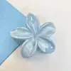 Pinza Grande para el Cabello Estilo Resort de Lujo Transfronteriza de Plumeria para Recogido en la Parte Trasera de la Cabeza, Pinza de Tiburón para Cabello Semirecogido, Accesorio de Moda para el Cabello